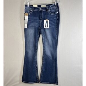Love Soho Womens 13 Low Rise Bootcut Jeans NWT Embellished Pockets
